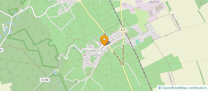 localisation de l'entreprise MONSIEUR CLAUDE GUIBORAT  LE MESNIL-SUR-OGER