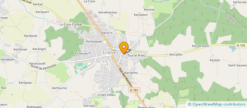 localisation de l'entreprise MONSIEUR CLAUDE GUILLEMOTO  ERDEVEN