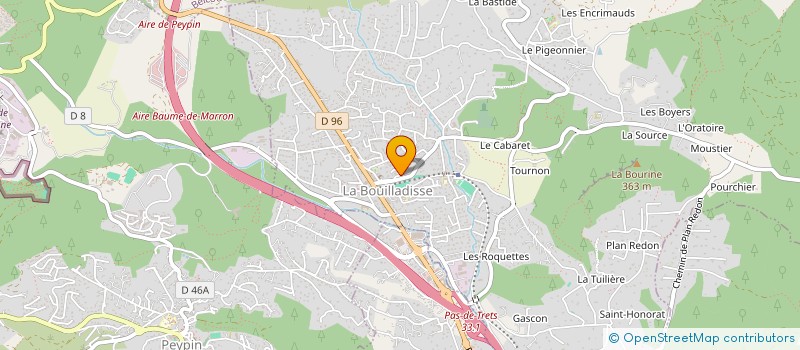 localisation de l'entreprise MONSIEUR CLAUDE GUILLEN  LA BOUILLADISSE