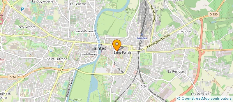 localisation de l'entreprise MONSIEUR CLAUDE GUILLORE à SAINTES