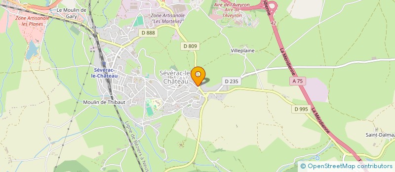 localisation de l'entreprise MONSIEUR CLAUDE GUILLOU à SEVERAC D'AVEYRON
