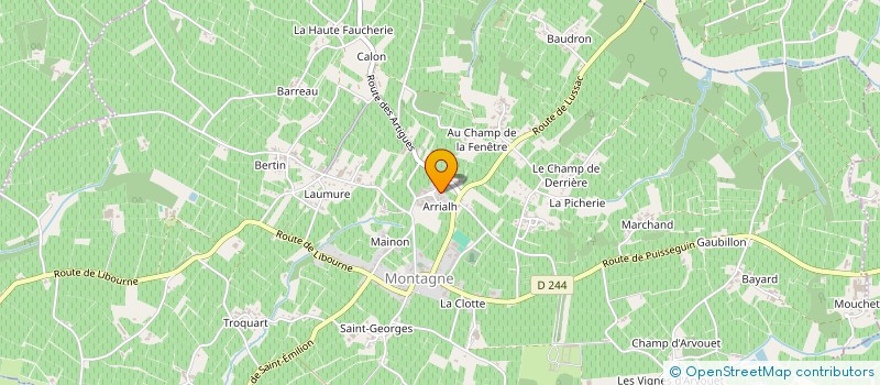 localisation de l'entreprise MONSIEUR CLAUDE GUIMBERTEAU  MONTAGNE