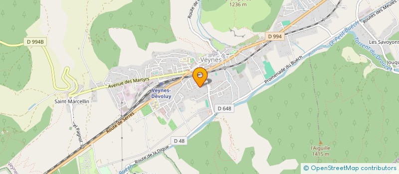 localisation de l'entreprise MONSIEUR CLAUDE GUINEBERT  VEYNES