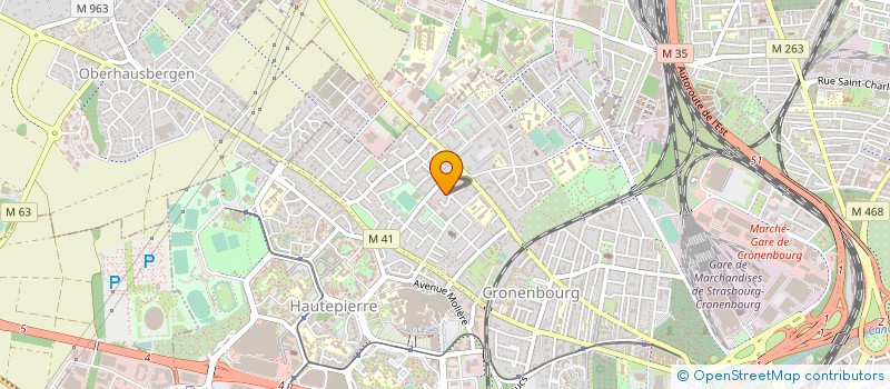 localisation de l'entreprise MONSIEUR CLAUDE GUYON à STRASBOURG