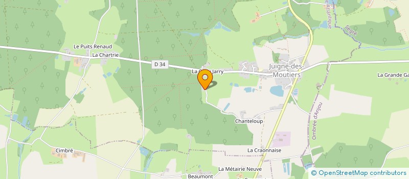 localisation de l'entreprise MONSIEUR CLAUDE GUYON  LA CHAPELLE-GLAIN