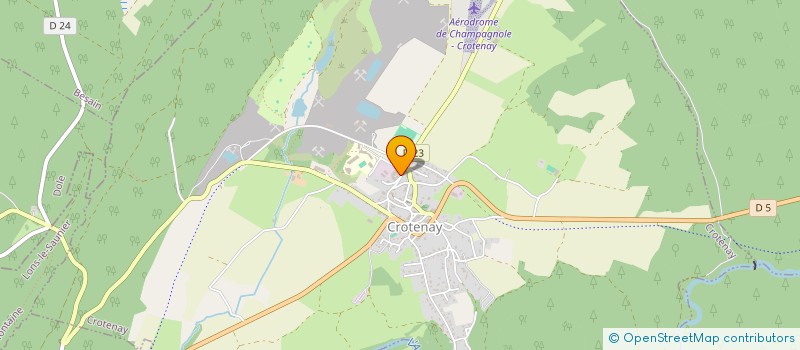 localisation de l'entreprise MONSIEUR CLAUDE GUYON  CROTENAY