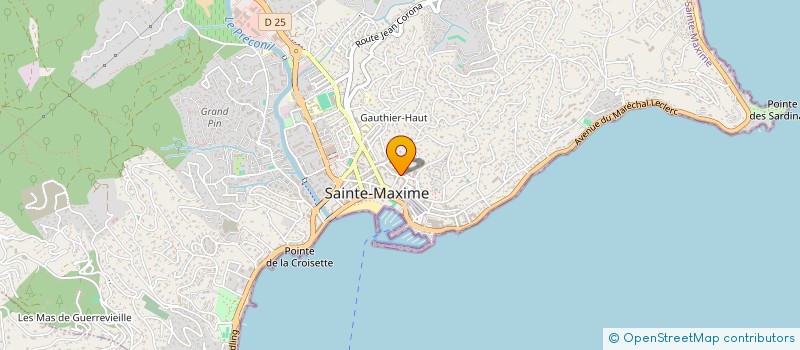 localisation de l'entreprise MONSIEUR CLAUDE HACKEL à SAINTE-MAXIME