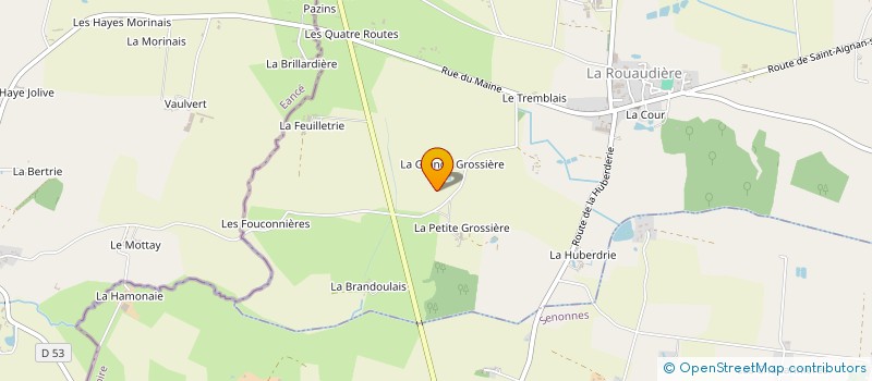 localisation de l'entreprise MONSIEUR CLAUDE HAILLOT à ROUAUDIERE (LA)