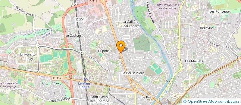 localisation de l'entreprise MONSIEUR CLAUDE HAMELIN à LE MANS