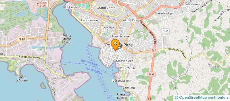localisation de l'entreprise MONSIEUR CLAUDE HAMOT à POINTE-A-PITRE
