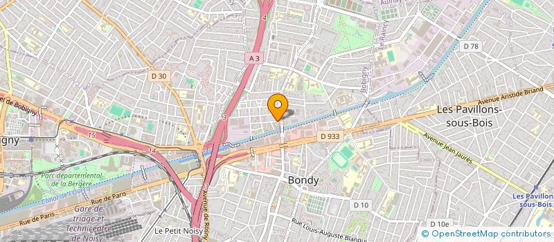 localisation de l'entreprise MONSIEUR CLAUDE HAPPI-DAKLEU  BONDY