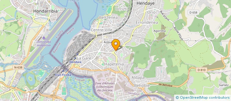 localisation de l'entreprise MONSIEUR CLAUDE HARAMENDY  HENDAYE