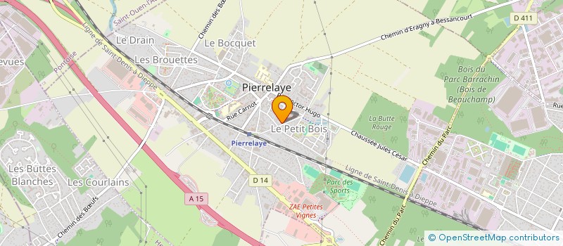 localisation de l'entreprise MONSIEUR CLAUDE HARAS  PIERRELAYE