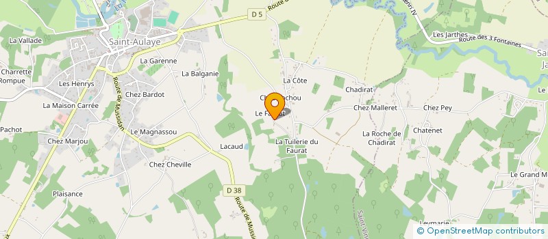 localisation de l'entreprise MONSIEUR CLAUDE HAREL  LA JEMAYE-PONTEYRAUD