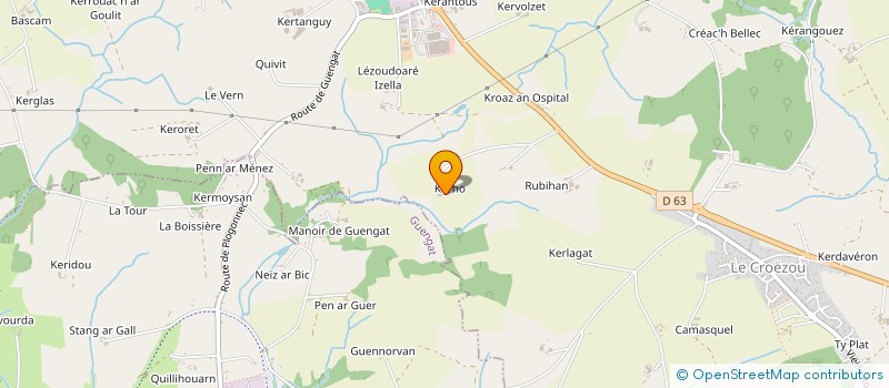 localisation de l'entreprise MONSIEUR CLAUDE HASCOET  PLOGONNEC