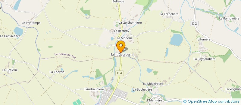 localisation de l'entreprise MONSIEUR CLAUDE HAUDOIN  LE POIRE-SUR-VIE