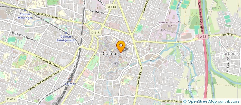 localisation de l'entreprise MONSIEUR CLAUDE HAUSWALD  COLMAR