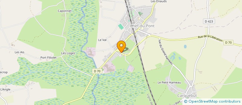 localisation de l'entreprise MONSIEUR CLAUDE HAUTEMANIERE  SAINTE-MERE-EGLISE