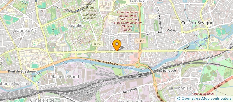 localisation de l'entreprise MONSIEUR CLAUDE HELEN  CESSON-SEVIGNE