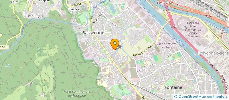 localisation de l'entreprise MONSIEUR CLAUDE HEMARD  SASSENAGE