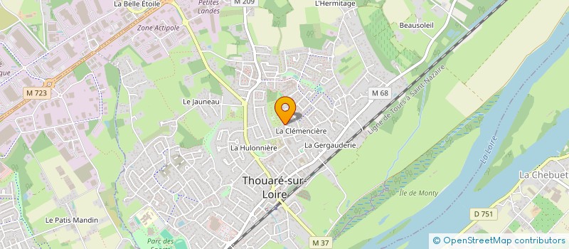 localisation de l'entreprise MONSIEUR CLAUDE-HENRI ALBERT  THOUARE-SUR-LOIRE