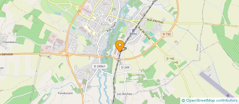 localisation de l'entreprise MONSIEUR CLAUDE HENRIQUET  PONS