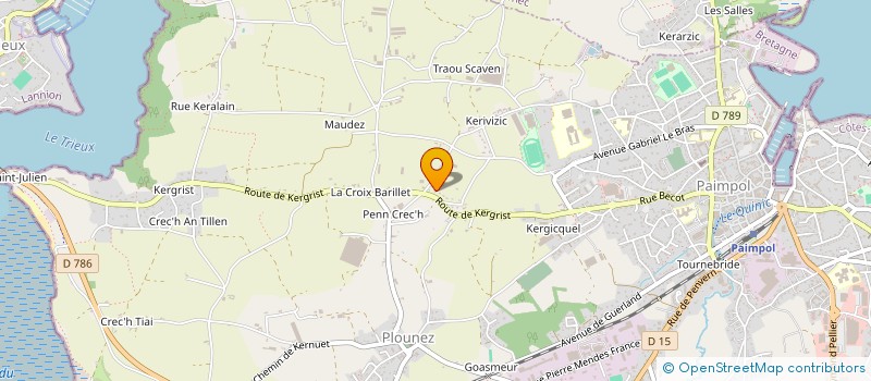 localisation de l'entreprise MONSIEUR CLAUDE HENRY  PAIMPOL