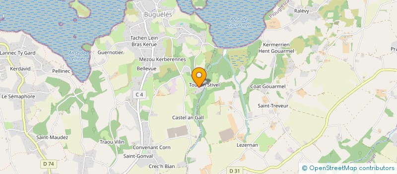 localisation de l'entreprise MONSIEUR CLAUDE HENRY  PENVENAN