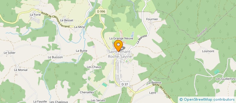 localisation de l'entreprise MONSIEUR CLAUDE HERMILLON  SAINT-AMANT-ROCHE-SAVINE