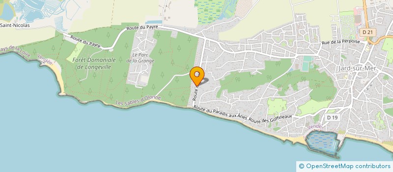 localisation de l'entreprise MONSIEUR CLAUDE HERMOUET  SAINT-VINCENT-SUR-JARD