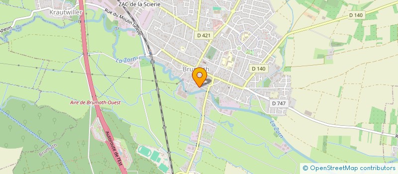 localisation de l'entreprise MONSIEUR CLAUDE HERRMANN  BRUMATH