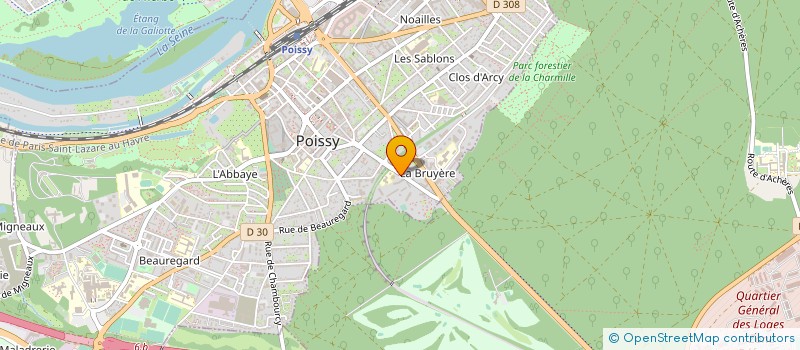 localisation de l'entreprise MONSIEUR CLAUDE HERVE à POISSY