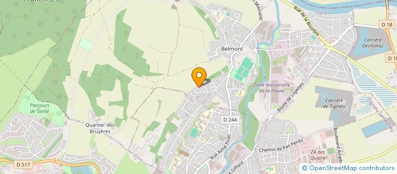 localisation de l'entreprise MONSIEUR CLAUDE HEUDES  CHAVANOZ