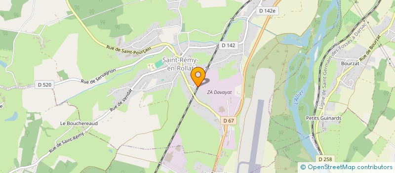 localisation de l'entreprise MONSIEUR CLAUDE HEVIN  BROUT-VERNET