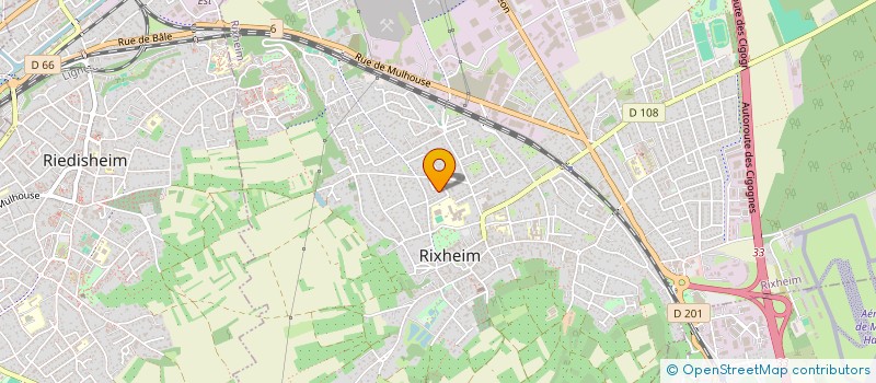 localisation de l'entreprise MONSIEUR CLAUDE HIGELIN  RIXHEIM