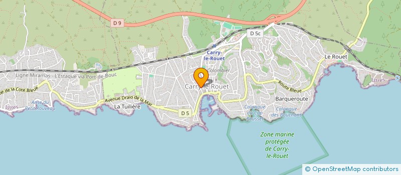 localisation de l'entreprise MONSIEUR CLAUDE HILSELBERGER  CARRY-LE-ROUET