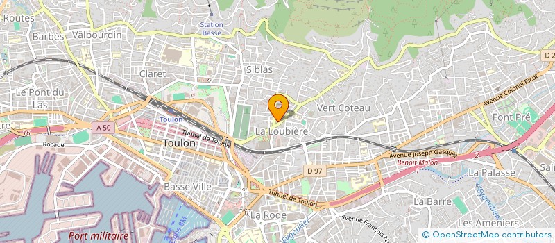 localisation de l'entreprise MONSIEUR CLAUDE HOAREAU  TOULON