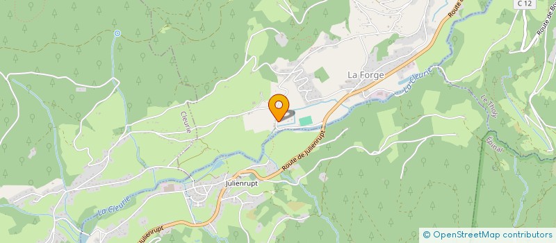 localisation de l'entreprise MONSIEUR CLAUDE HOLLARD  LA FORGE