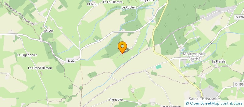 localisation de l'entreprise MONSIEUR CLAUDE HONORE  SAINT-AUBIN-DE-LOCQUENAY