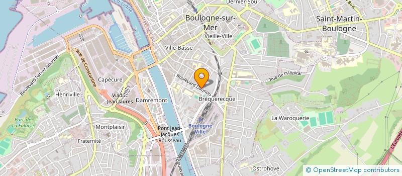 localisation de l'entreprise MONSIEUR CLAUDE HOORNAERT  BOULOGNE-SUR-MER