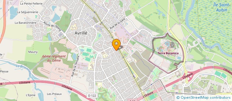 localisation de l'entreprise MONSIEUR CLAUDE HOUDEBINE  AVRILLE