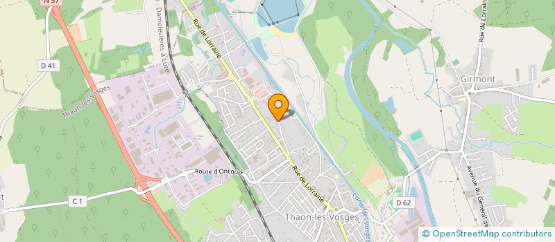 localisation de l'entreprise MONSIEUR CLAUDE HOUEL  THAON-LES-VOSGES