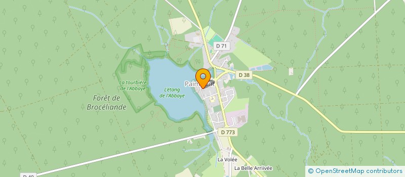 localisation de l'entreprise MONSIEUR CLAUDE HOUILLON à PAIMPONT