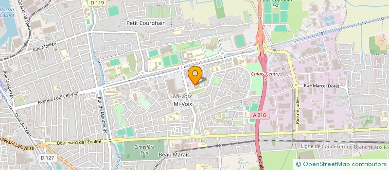 localisation de l'entreprise MONSIEUR CLAUDE HOULIEZ  CALAIS