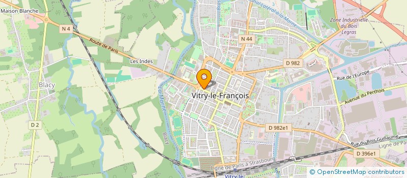 localisation de l'entreprise MONSIEUR CLAUDE HOYON  VITRY-LE-FRANCOIS