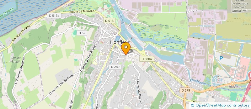 localisation de l'entreprise MONSIEUR CLAUDE HUBERT à HONFLEUR