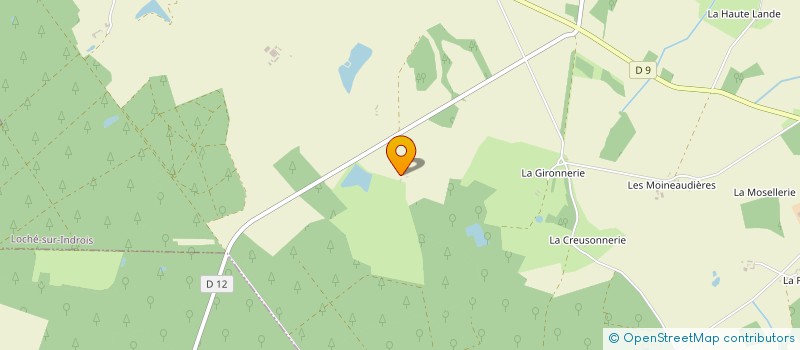 localisation de l'entreprise MONSIEUR CLAUDE HUBERT  LOCHE-SUR-INDROIS