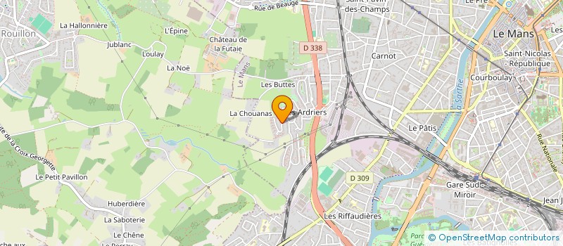 localisation de l'entreprise MONSIEUR CLAUDE HUBERT à LE MANS