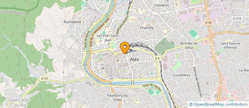 localisation de l'entreprise MONSIEUR CLAUDE HUC à ALES