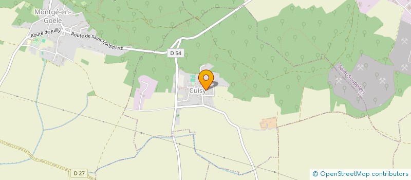 localisation de l'entreprise MONSIEUR CLAUDE HUE  CUISY